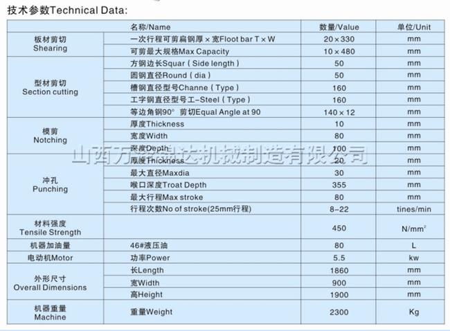 河北唐山多功能联合液压冲孔龙珠体育机生产厂家(图9)